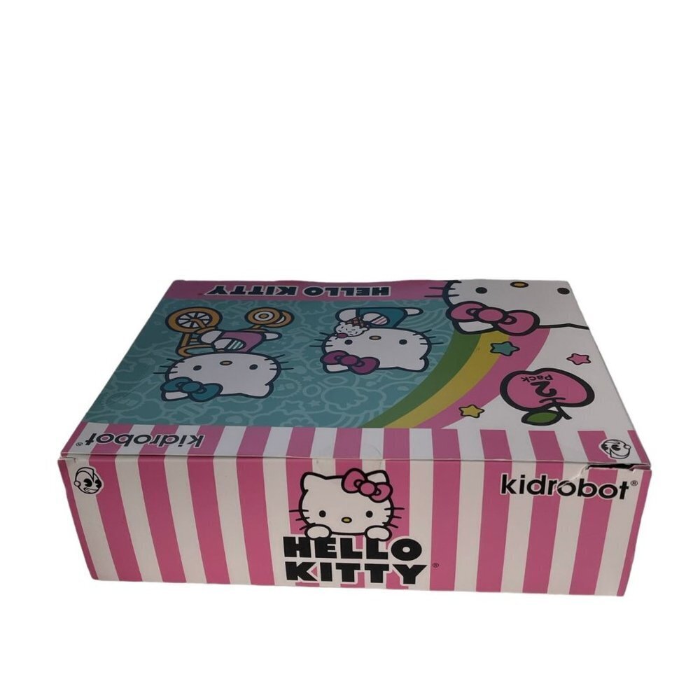 Hello Kitty Vinyl Figures with Ice Cream + Riding Bicycle 2 Pack Kidrobot New - Picture 5 of 5